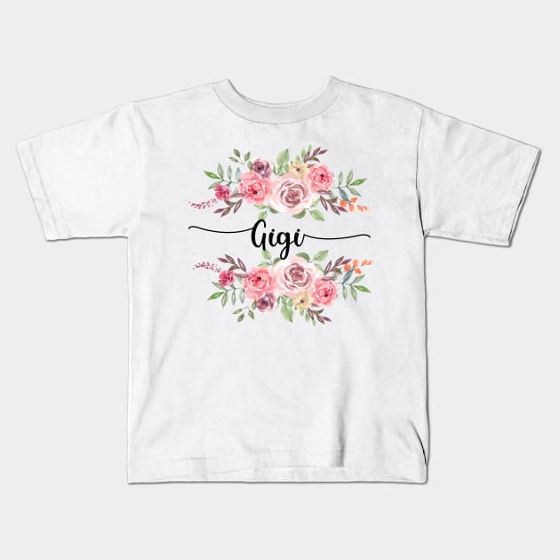 Gigi Flower Kids T-Shirt by JOETTE ELA